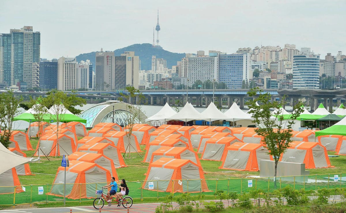 Cắm trại ở Seoul vào mùa hè